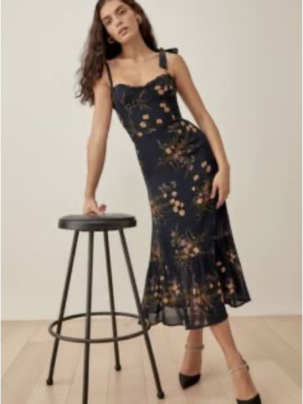 Reformation Nikita Dress In Mademoiselle size 8 - Picture 2 of 14